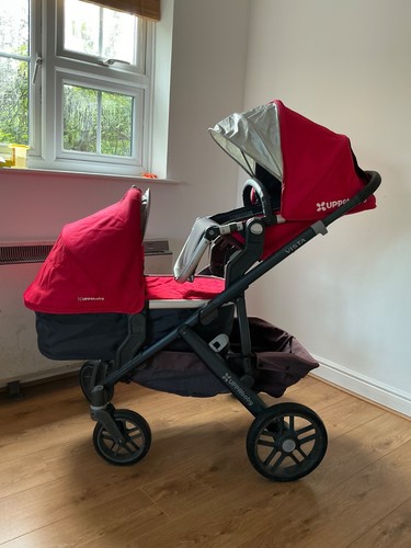 Uppababy vista red pram - uppababy,